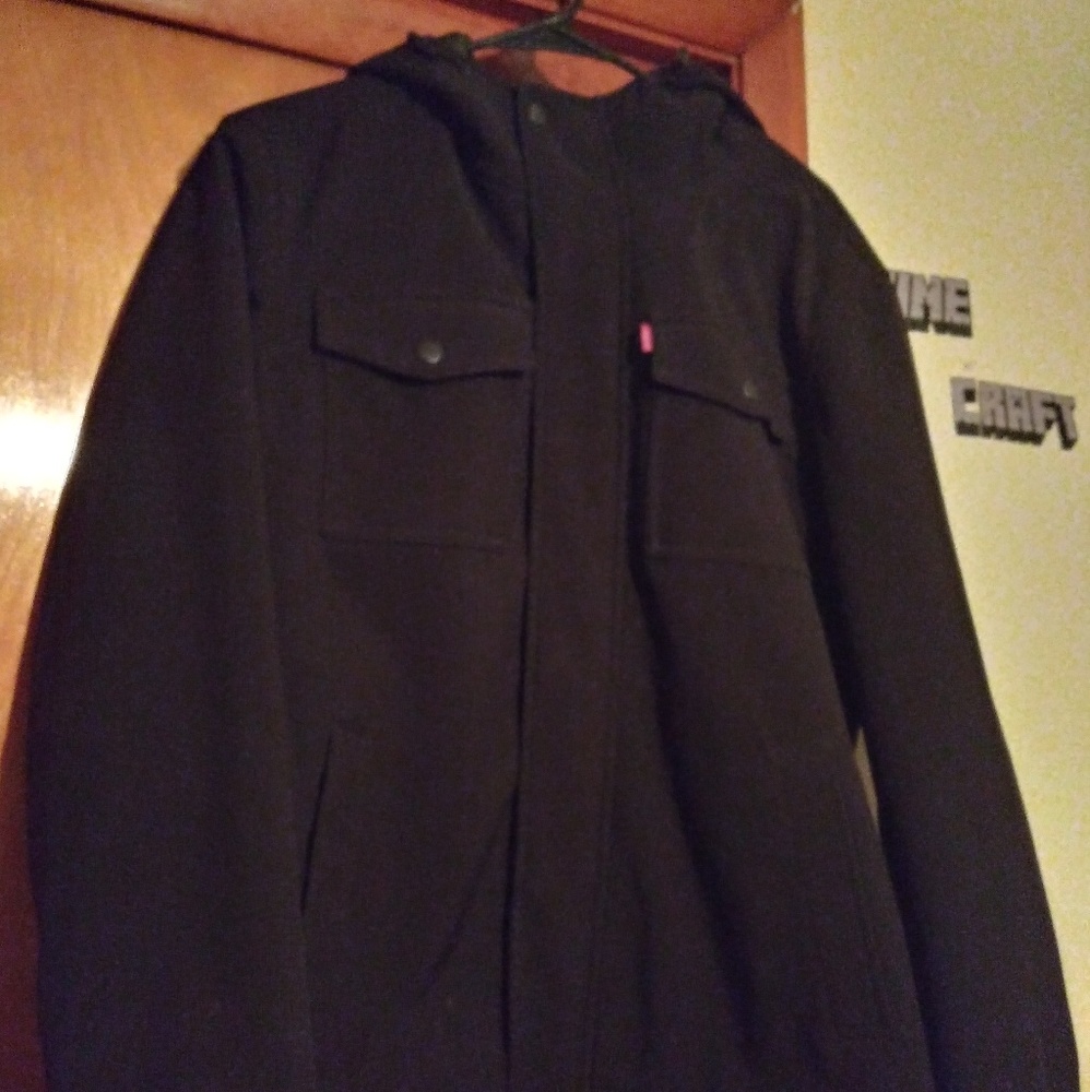 Mens black winter coat